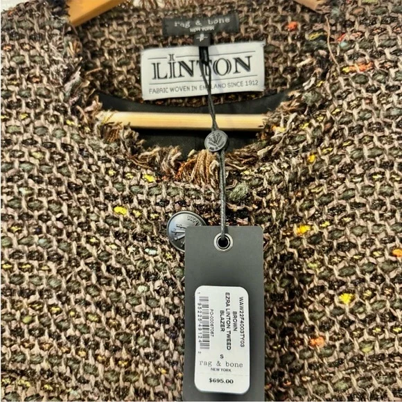 NWT Rag & Bone Ezra Tweed Blazer - Picture 9 of 10